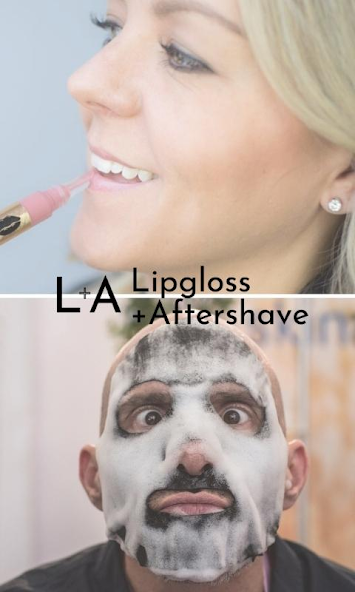 Lipgloss + Aftershave