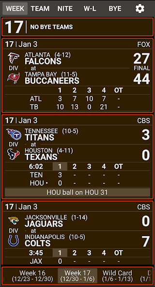 VS. 2024 NFL Schedule & Scores