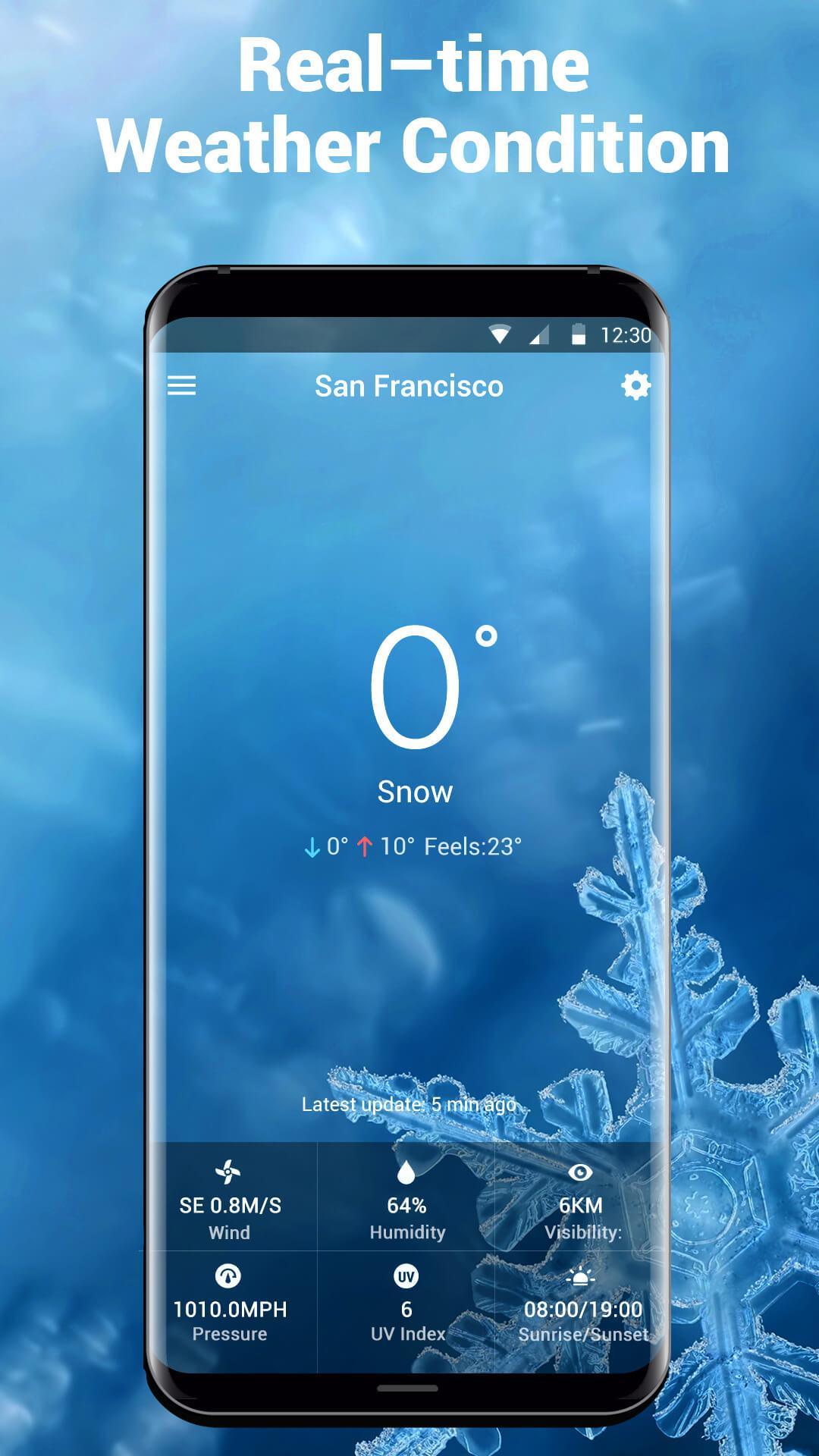 Sense Flip clock weather forecast