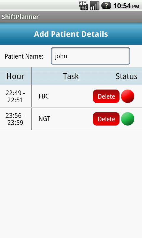 Nursing Shift Planner