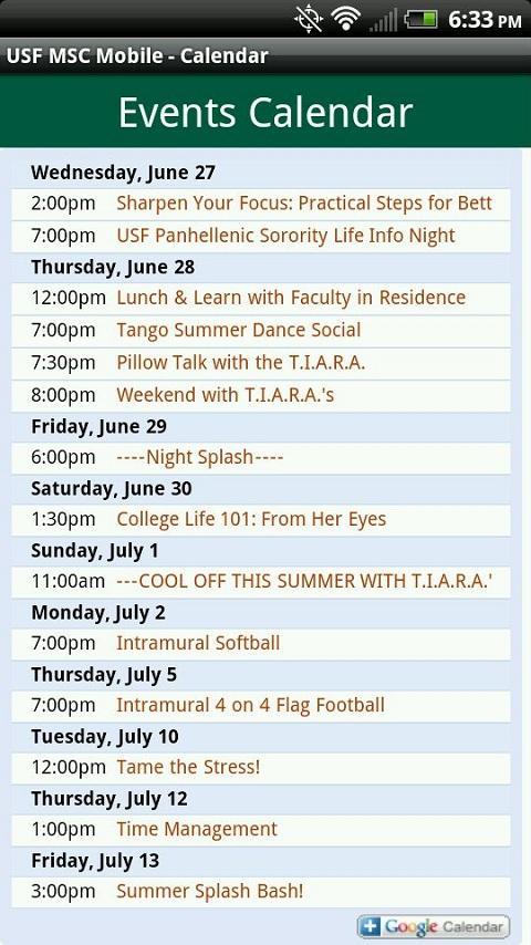 USF MSC Mobile