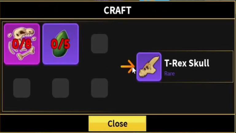 Cara Mendapatkan T-Rex Skull dan Dino Hood Di Buah Blox (Update 24)