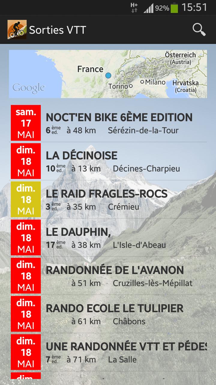 Sorties VTT