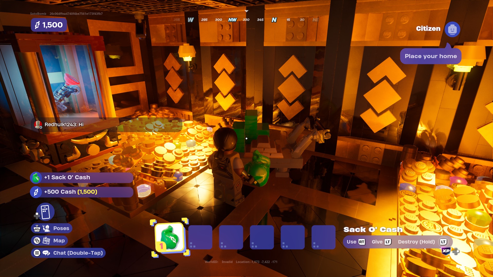 How To Break Into the Bank Vault & Steal a Sack o Cash in LEGO Fortnite Brick Life
