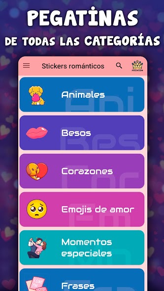 Pegatinas de amor