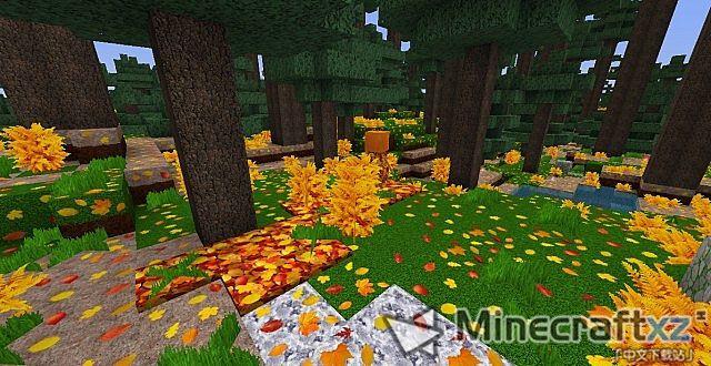 Paket Bahan HD Musim Gugur Zarda Zedercraft Autumn HD Resource Pack