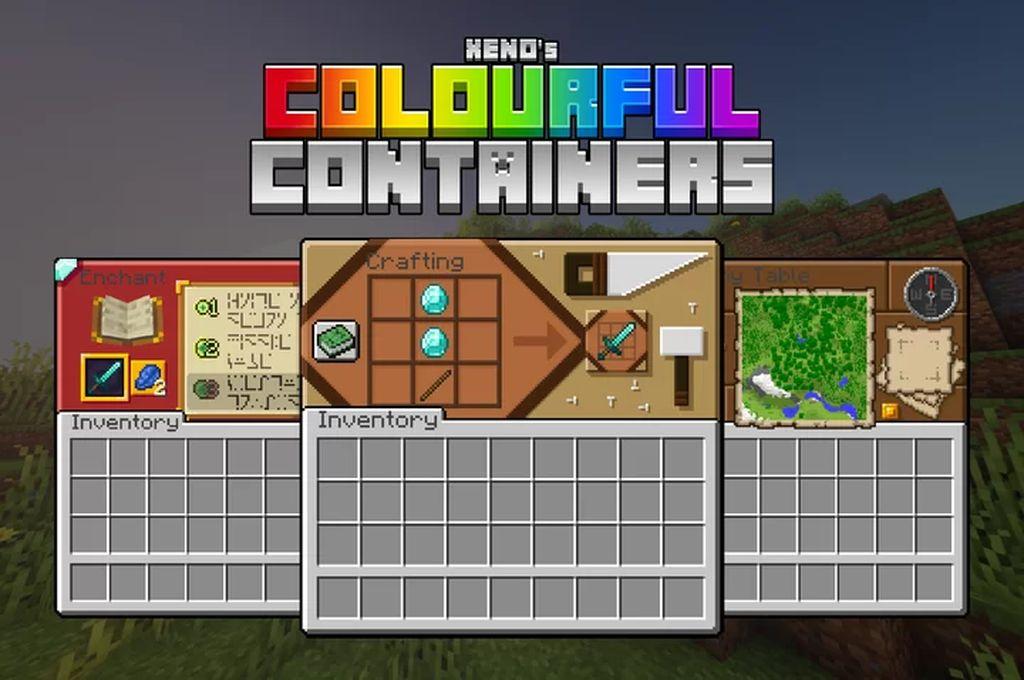 Paket Sumber Daya GUI (Containers Containers GUI) Berwarna -warni 