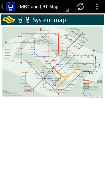 Singapore MRT LRT Map 2024