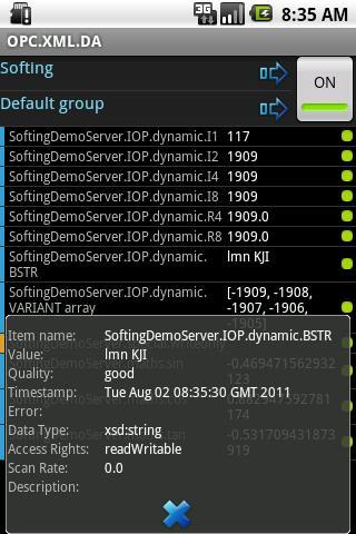 OPC XML DA client
