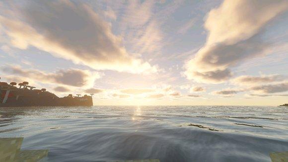 Minecraft واقعية الضوء والظلال |