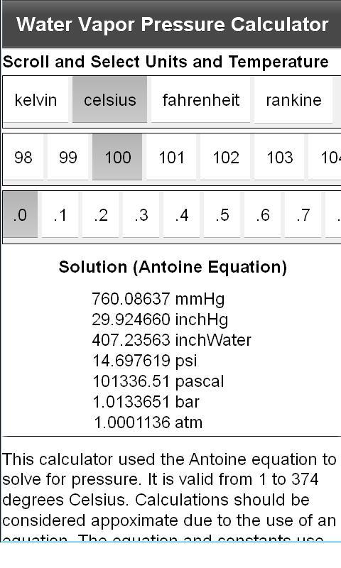AJ Water Vapor Pressure