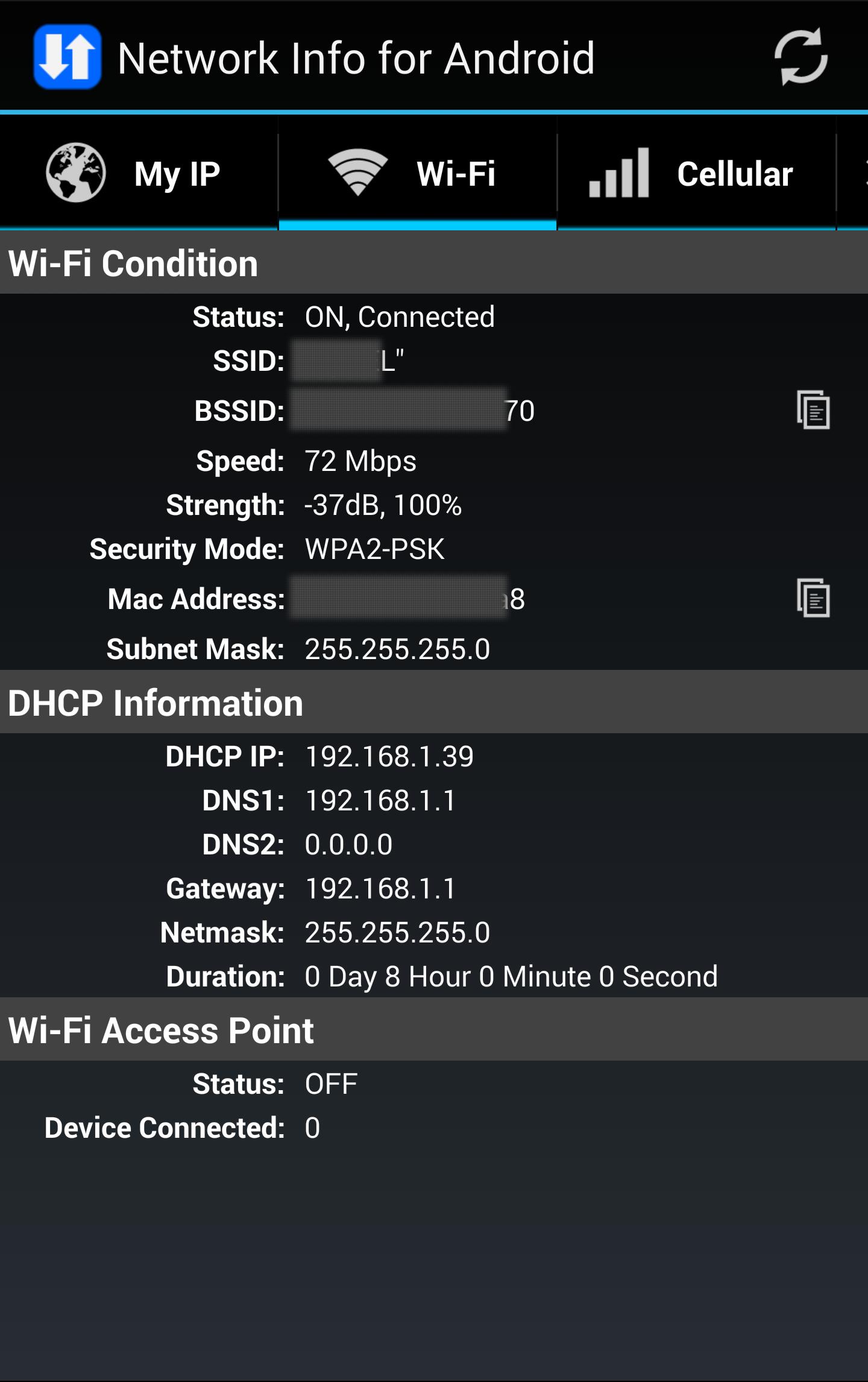 Network Info for Android