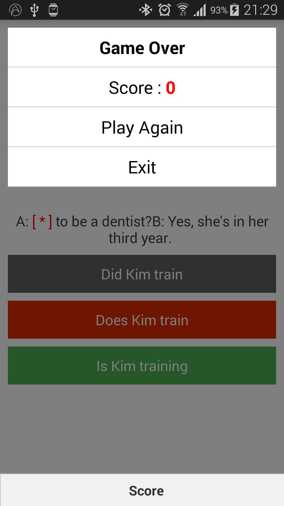 Quick Test English