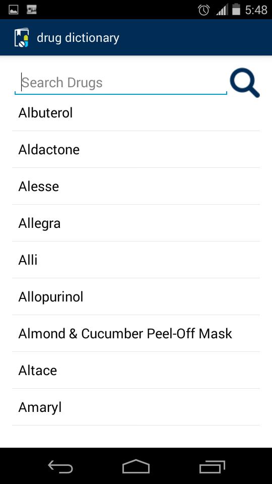 Drug Dictionary