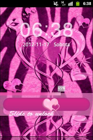 Zebra Heart Pink GO Locker