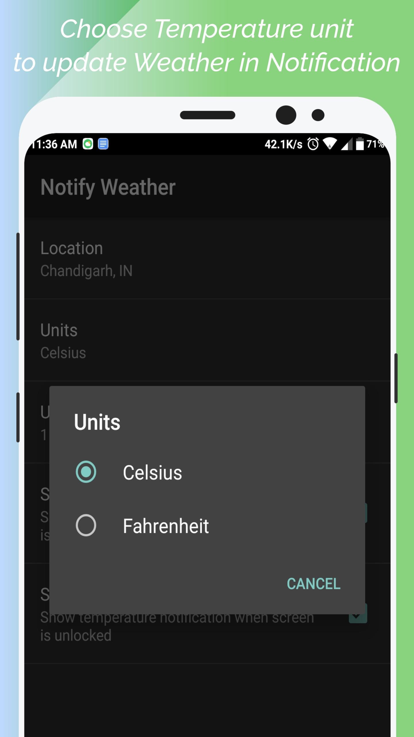 Notify Weather lite