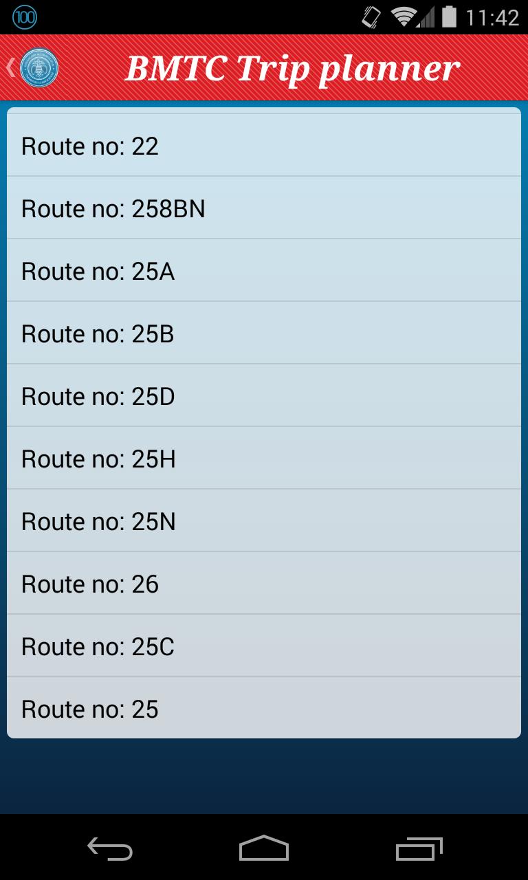 BMTC Trip planner