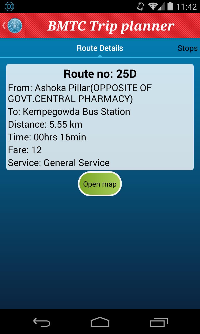 BMTC Trip planner