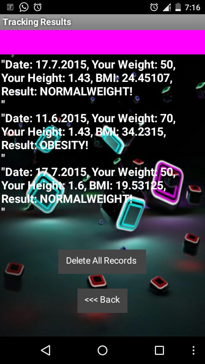 i-Weight Tracker