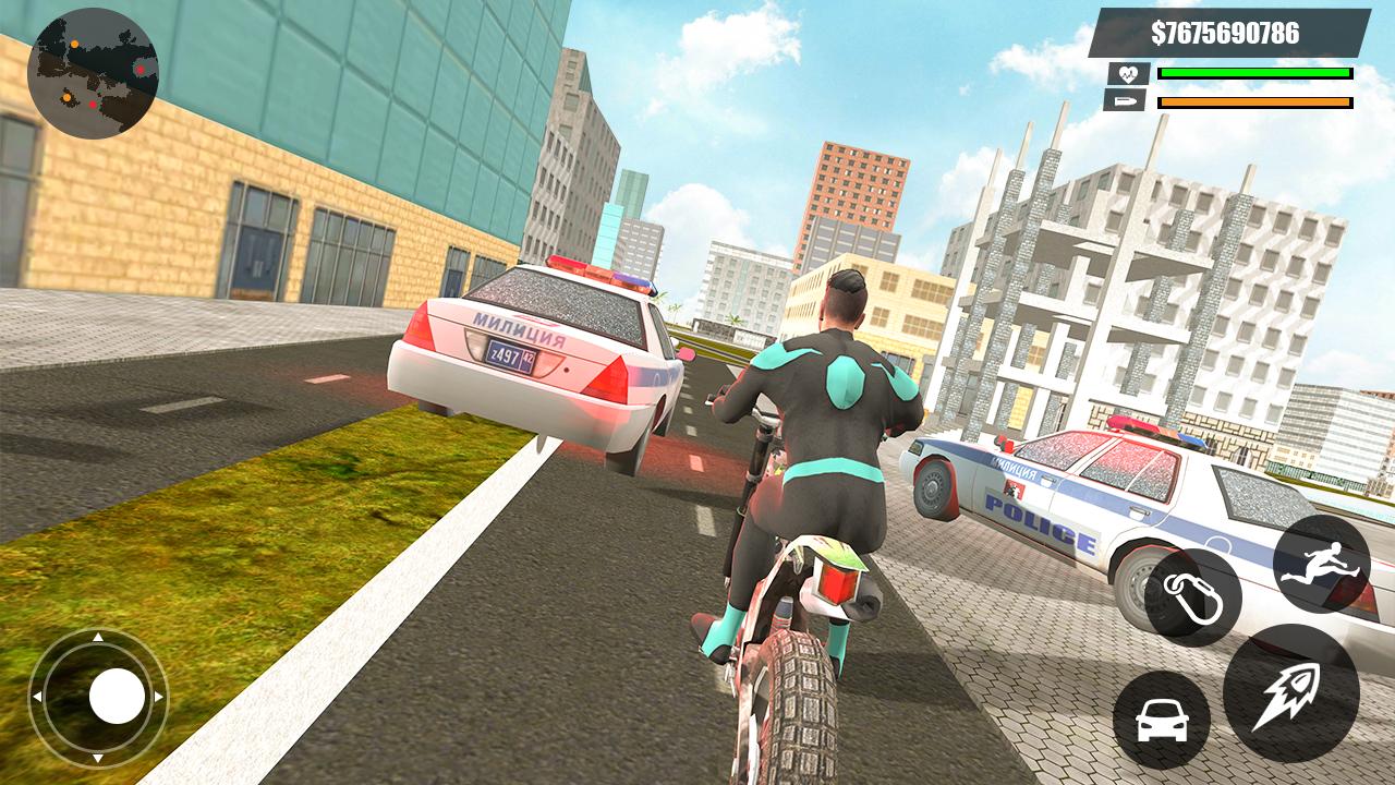 Green Rope Hero Crime City Gam