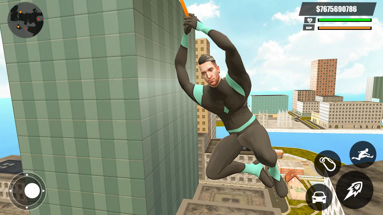 Green Rope Hero Crime City Gam