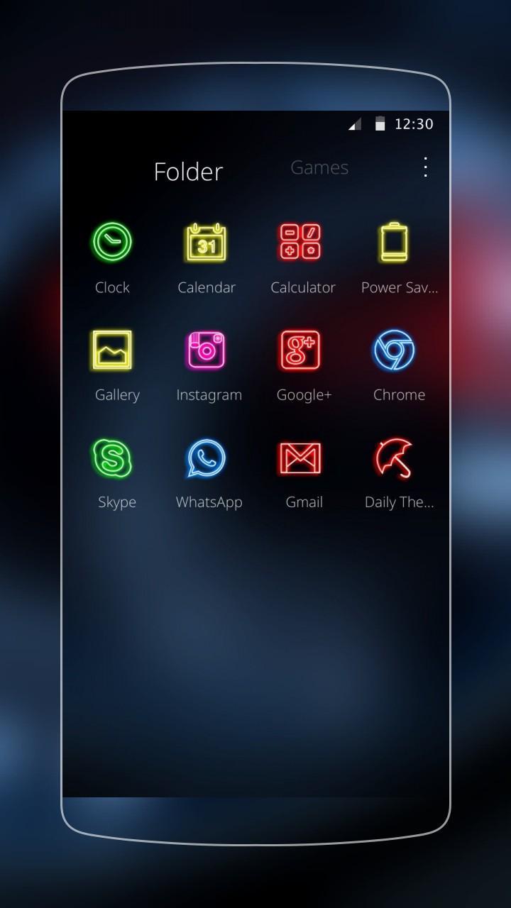 Neon Speedometer Car Theme
