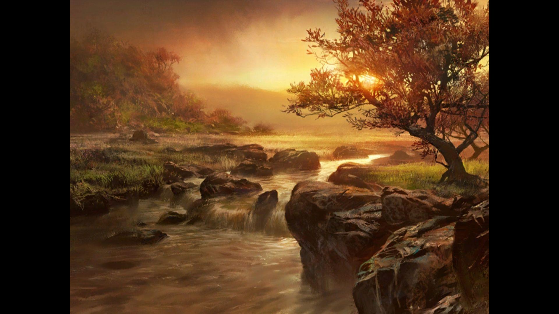 Waterfall. Nature Wallpapers