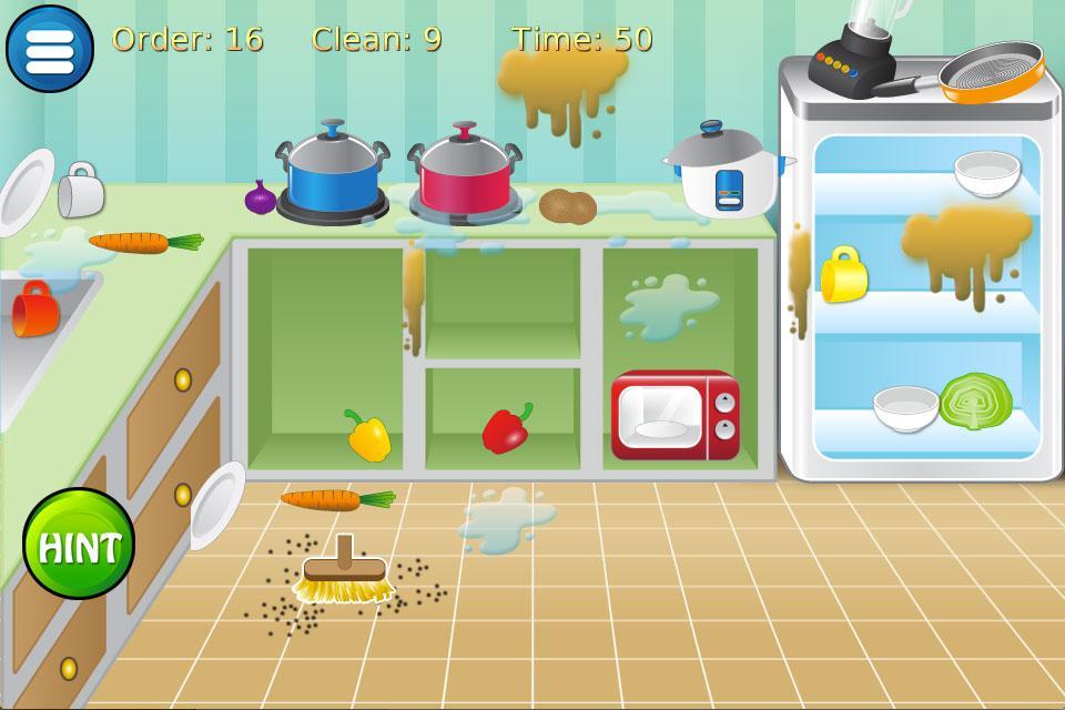 Clean house and kitchen