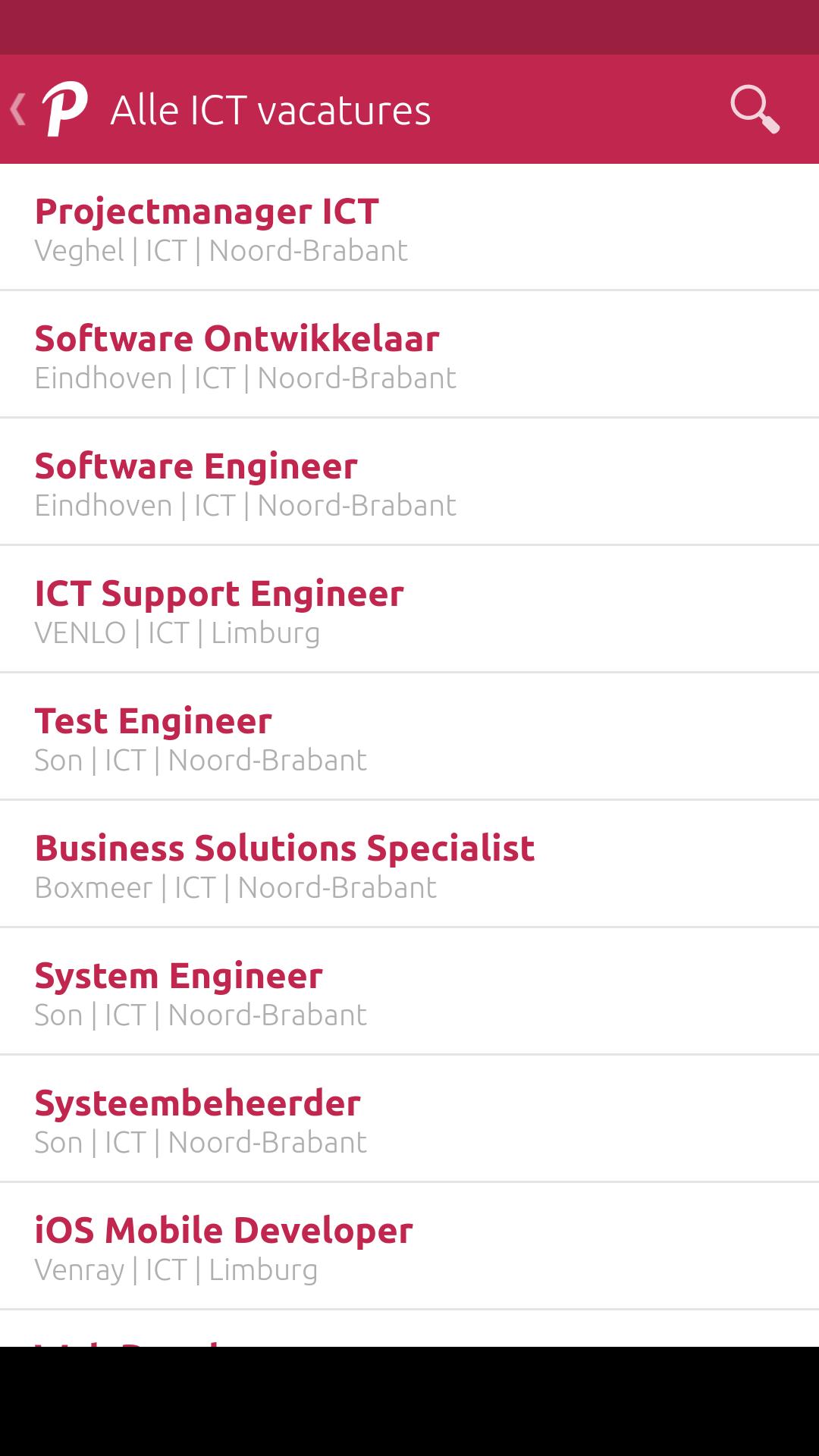 Vacatures ICT