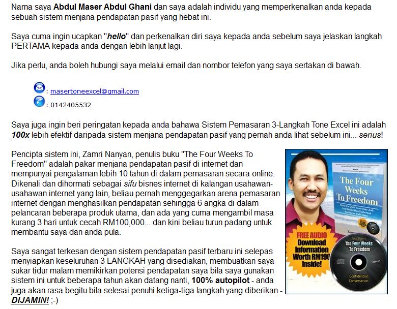Panduan Tone Excel