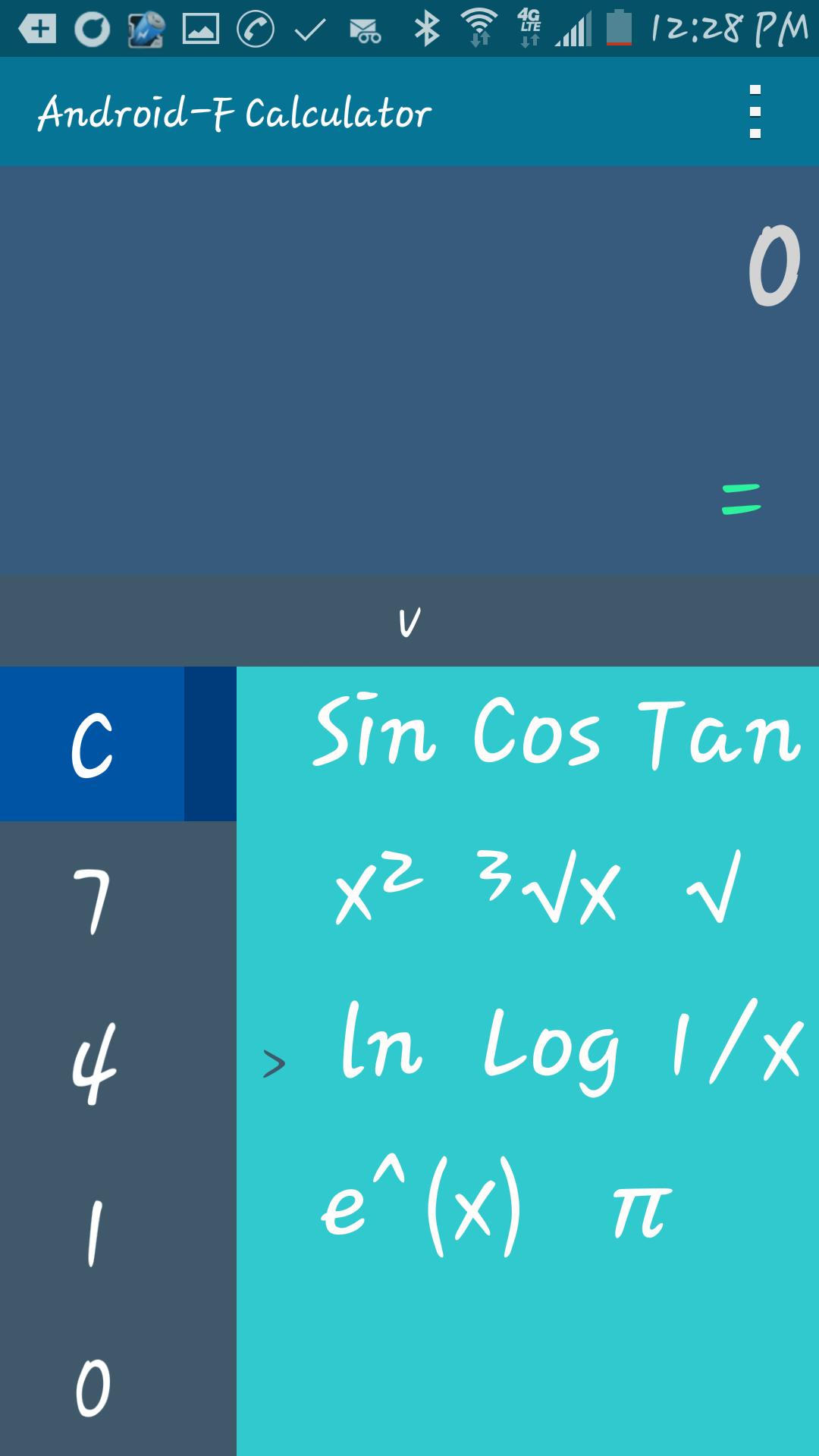 Android-F (Flat) Calculator