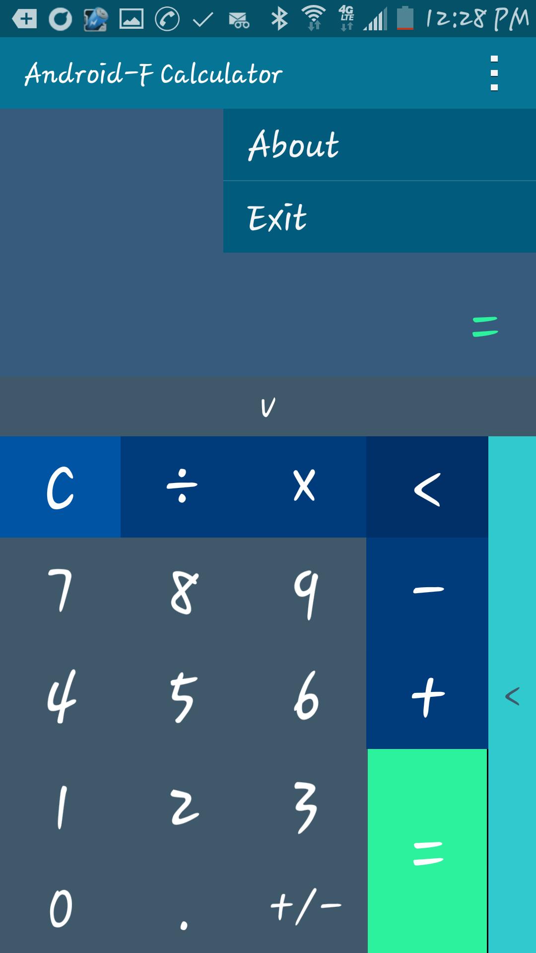 Android-F (Flat) Calculator