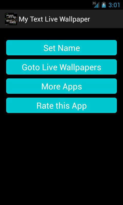 My Text Live Wallpaper