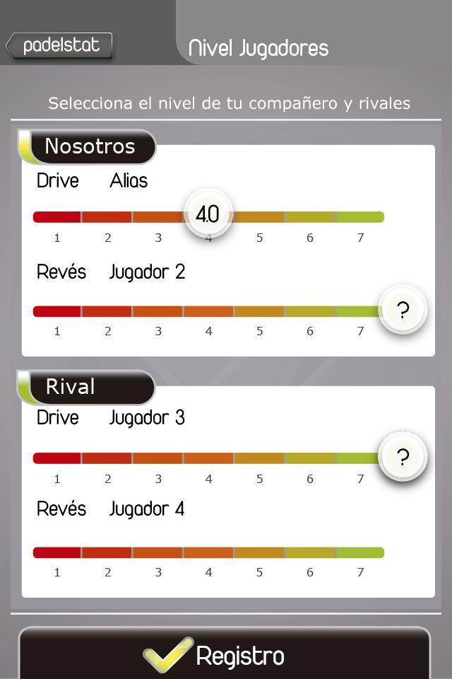 padel stat app