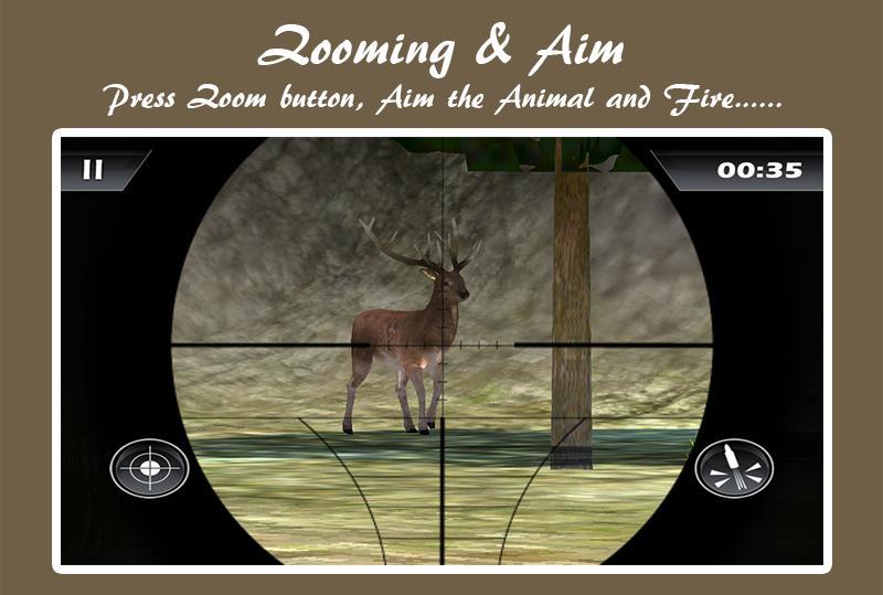 3D Sniper Jungle Hunting, Deer