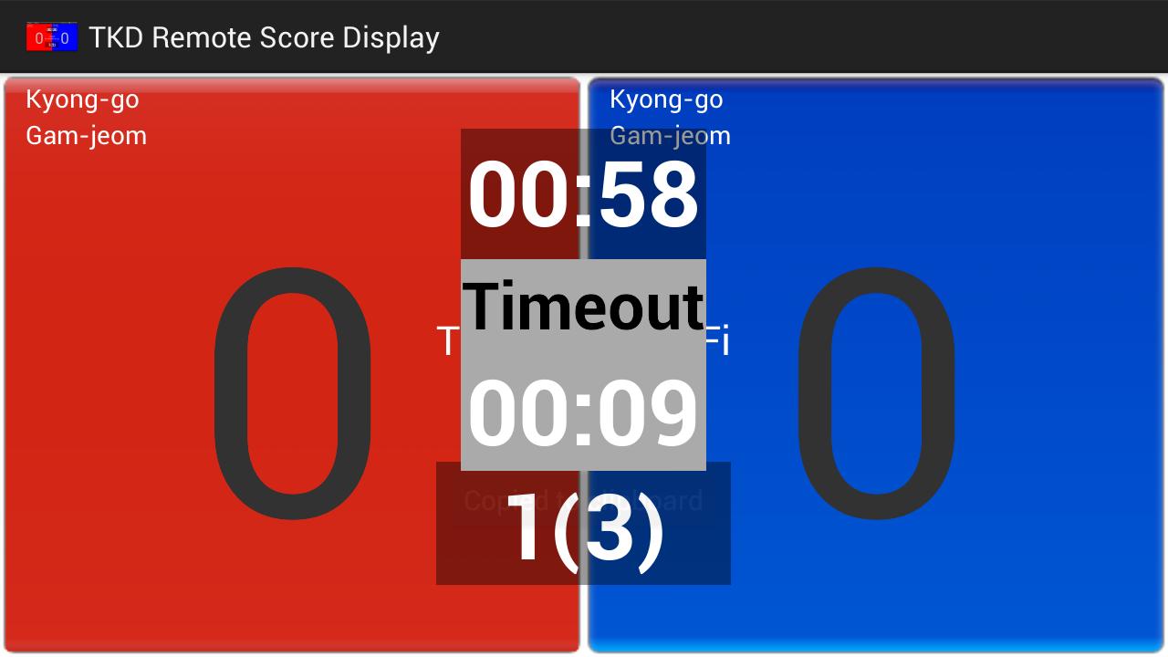 TKD Scoring Wi-Fi Display