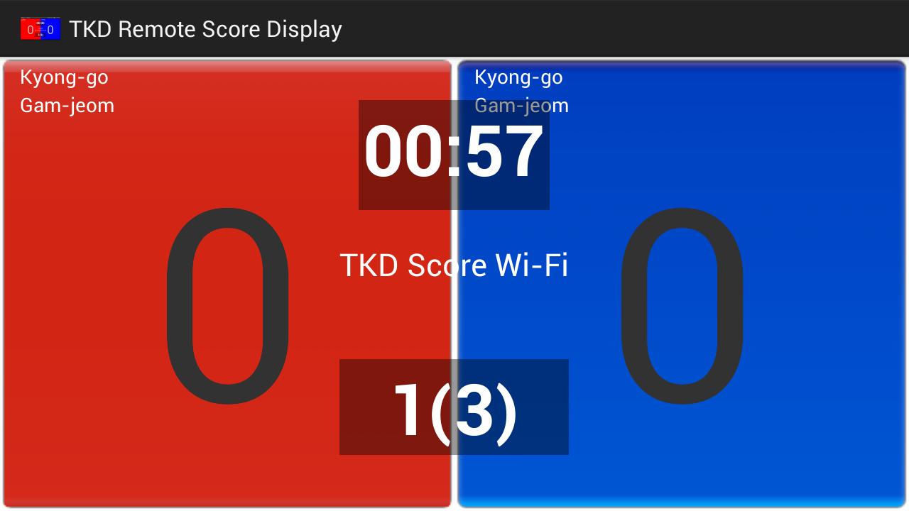 TKD Scoring Wi-Fi Display