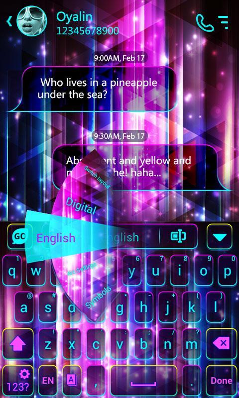 Aurora Keyboard Theme & Emoji