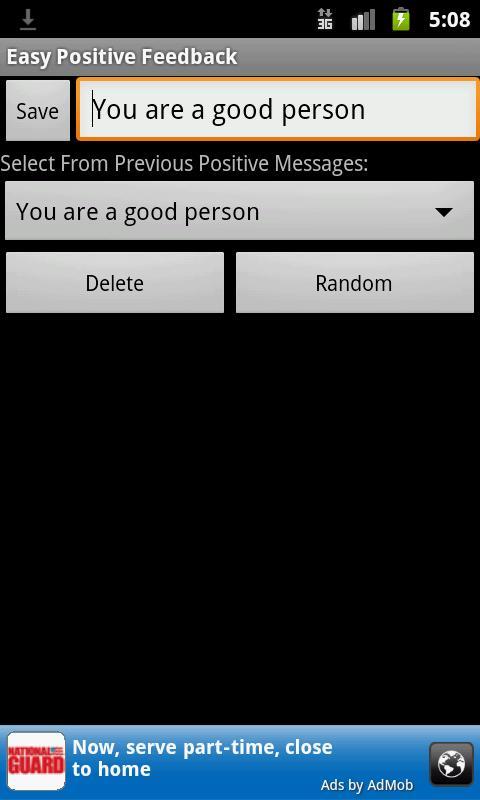 Easy Positive Feedback