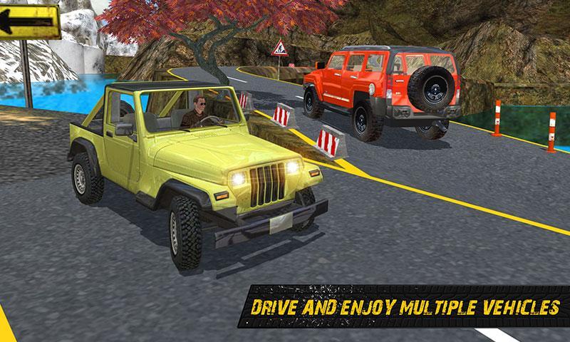 Off Road 4x4 Jeep hill Driving