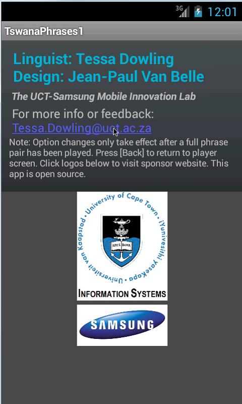 Tswana Phrases Language tutor