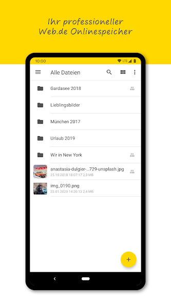 WEB.DE Online-Speicher