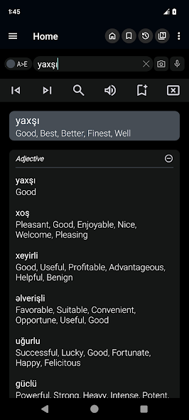 English Azerbaijani Dictionary