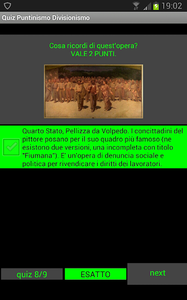 Puntinismo Divisionismo Quiz