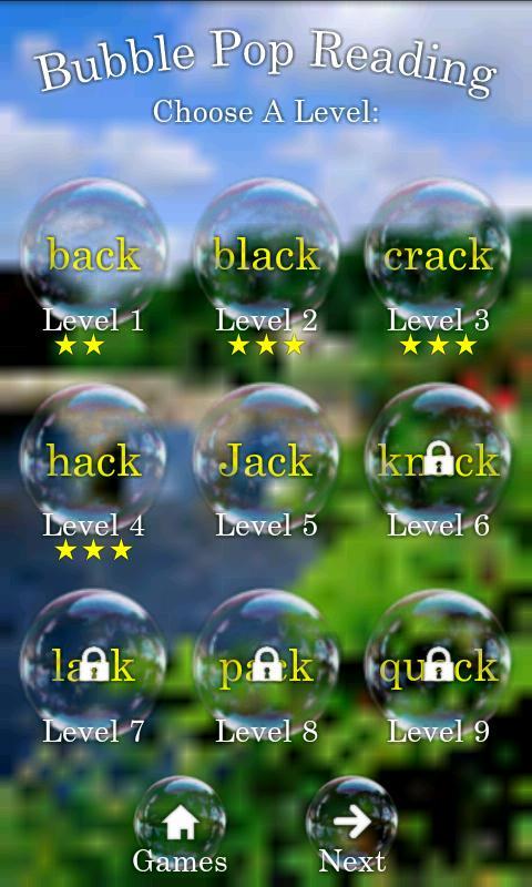 Bubble Pop Read Free Kids Game