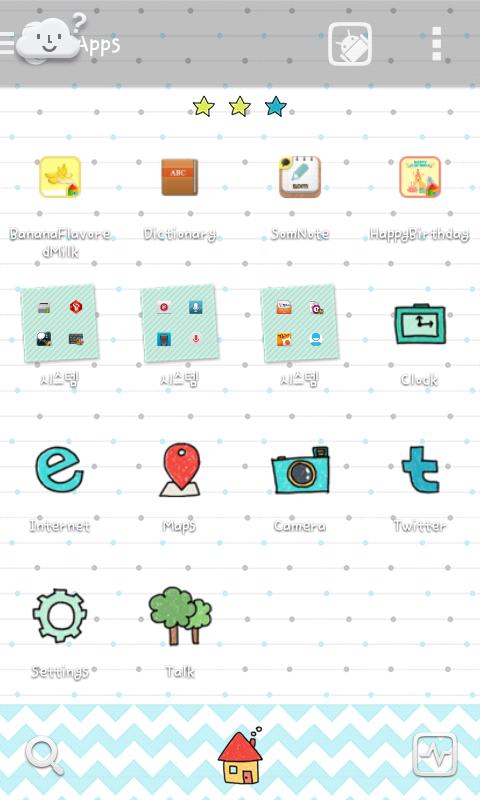 Mint Diary go launcher theme