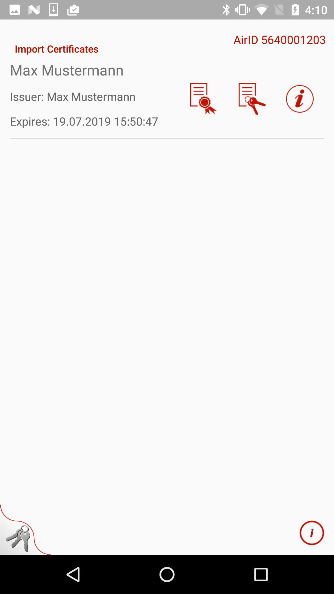 Crypto Keychain Sample