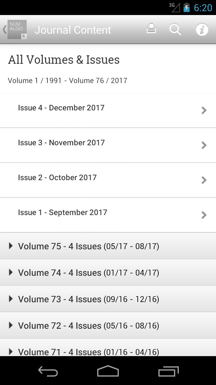 Numerical Algorithms