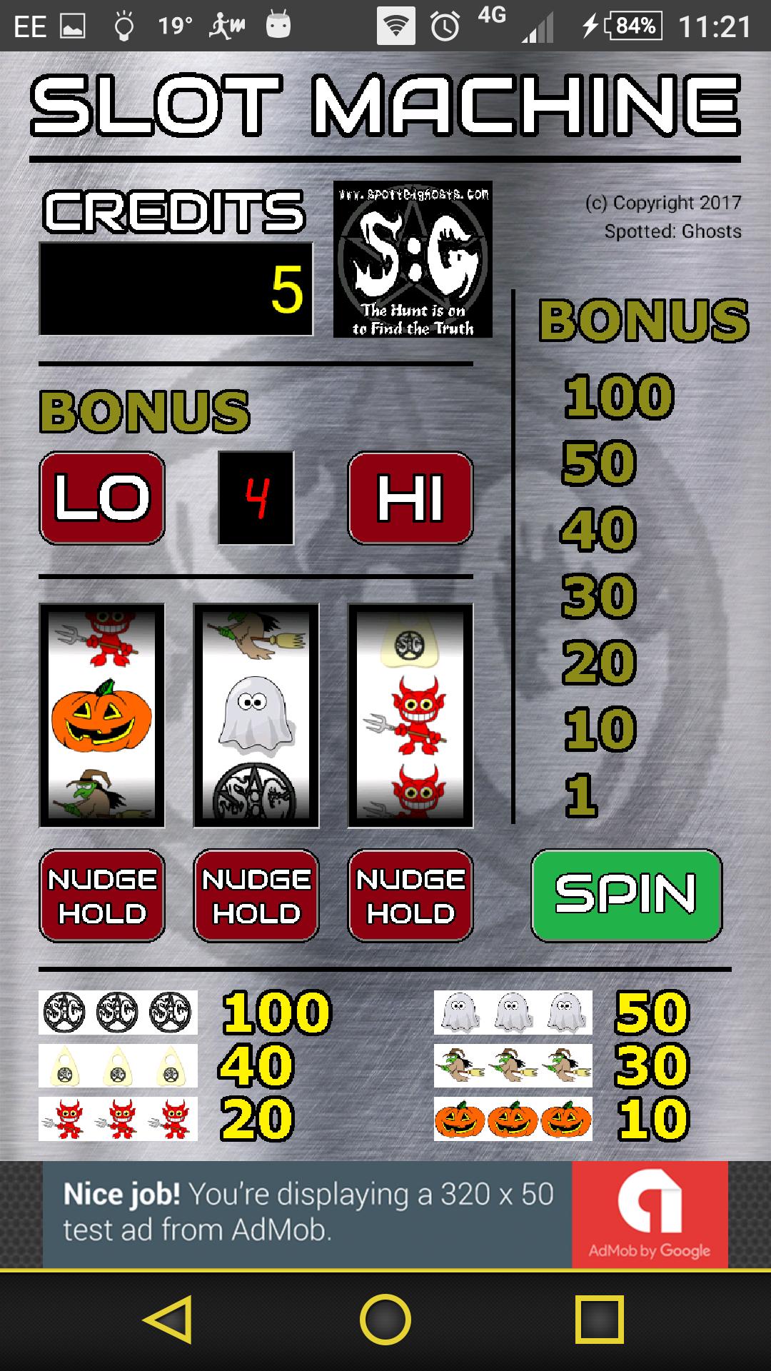 Spotted Ghosts Slot Machine