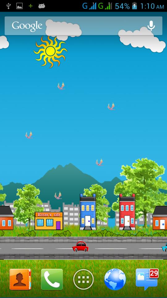 Virtual City HD Live Wallpaper